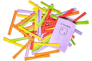 IvEnt.Box Tombola - Regenbogenlose, Punktelose - 2 Punkte, 100 Stück, bunt gemischt