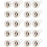 Hsthe Sea 20pcs GU10 Ceramic Lamp Holder with Silicone Bulb Socket Lamp Socket for LED Halogen