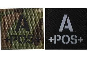 APBVIHL Tipo tattico Un gruppo sanguigno positivo posizione patch PVC IR infrarossi patch riflettente appliques Morale Badges