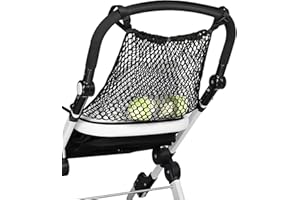 FUTUHADA Nero Tasca a Rete per Passeggino, Borsa in Rete per Passeggini, Universale Rete per la Spesa per Carrozzina, Rete Tasca Portaoggetti Organizer per Passeggino Carrello Jogger