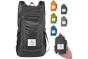 4Monster Neuf Sac à Dos Pliable Ultra léger, Sac à Dos Pliable résistant à l'eau, Sac à Dos de randonnée pour Le Voyage, Le Camping et l'extérieur, Promenade Quotidienne, Cyclisme