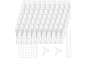 Voarge Podróżny dozownik perfum, butelka z rozpylaczem, do perfum, płynów do pielęgnacji ciała, kosmetyków (60 sztuk, 3 ml)