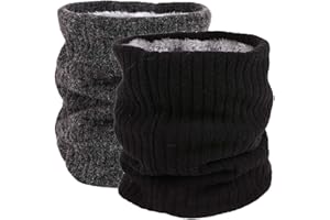 ehsbuy Tour de Cou Cache Cou Polaire Echarpe Hiver Homme Snood Cache-Cou Ski Homme Polaire Neck Warmer Unisexe