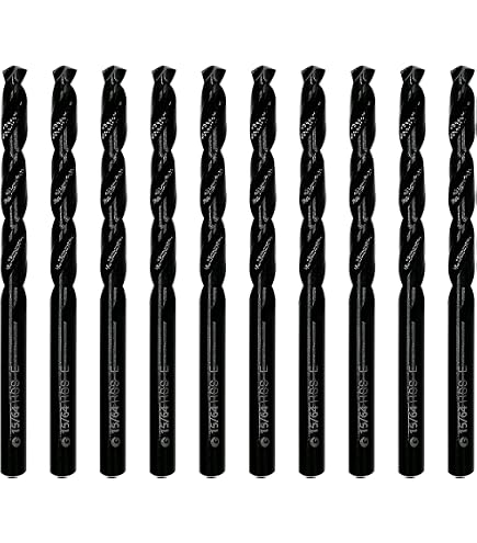 MAXTOOL No.21 Jobber Length Drill Bits - 5-Pack HSS M2 Twist Drills, 0.159" Dia, Straight Shank - View #5