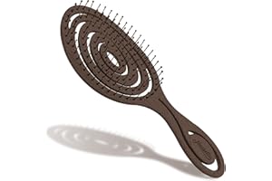 Ninabella Cepillo Orgánico de Pelo Desenredante para Mujer y Hombre - Peine Antitirones Niños y Niñas - Cepillos para Alisar Pelo Rizado, Liso o Mojado - Sin Tirones en Espiral