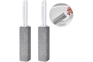 Zuofan 2 Stück Bimsstein Reinigungsstein mit Griff, Blöcke Bimsstein für Toilette, Bimsstein Toilettenreiniger für Bürsten Flecken, Bimsstein für Wc, Toilette-Reinigungsstein mit Griff, für Toilette