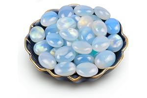 SigMntun Opal Trommelsteine 2.0 cm, 170 g – polierte Edelsteine, natürliche Kristalle & Heilsteine, Halbedelsteine, bunte Glückssteine für Chakra, Deko & Mineralien Set
