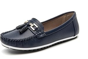 MecKiss Loafers for Women Comfy Flats Ladies Slip On Walking Shoe Driving Boat Moccasins Casual Nursing Shoes