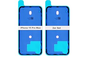 IS-TECK Lot de 2 autocollants de rechange pour iPhone 14 15 16 Plus Pro Max pour coque arrière et boîtier de cadre, film d'étanchéité (iPhone 15 Pro Max)