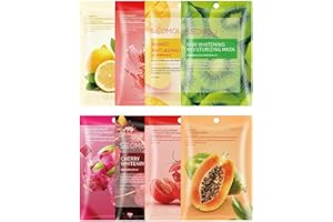 SEOMOU 8 Pz Maschere viso coreane, SkinCare idratante, Maschera Viso in Tessuto 8 Fragranze, Cura della Pelle, Maschera Viso Coreana