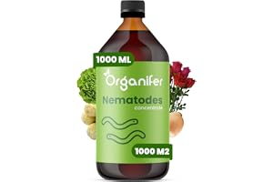 Nematod Koncentrat - 1000ml = 1000m2 | Produkt För Trädgårdsväxter - Koncentrat För Friska Växter - Trädgårdsvård - Vegetabilisk Trädgård - Organifer