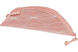 Herlitz Piórnik szkolny Jednokomorowy, Zamek błyskawiczny, Saszetka Etui Organizer Kosmetyczka Tuba na Długopisy Pióra Kredki Akcesoria, Dzieci Młodzież Wytrzymały, Cocoon Geometric Rose