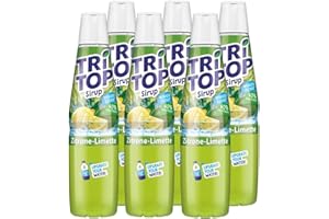 ‎TRI TOP TRi TOP Getränkesirup Zitrone-Limette 6 x 600ml | Sirup für Wassersprudler | 1 Flasche ergibt ca. 5 Liter Erfrischungsgetränk