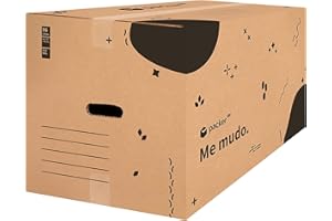 packer PRO Pack 20 Cajas Carton para Mudanzas y Almacenaje Ultra Resistentes con Asas, 60x40x40cm