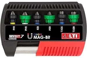 LTI By Krino 66002445 - Set Inserti "Mag-Bit" Con Portainserto Magnetico, MyBit7 - 7 Pezzi