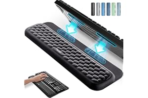 Vaydeer Tastatur-Handgelenkauflage mit Aufklebern, volle mechanische Tastaturstütze, ergonomisches Kissen für Computer, Tippen, Büro, Arbeit, Zuhause, Gaming, weicher Memory-Schaum, Handfläche,