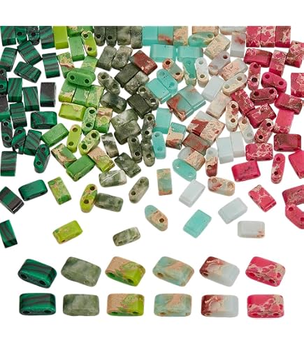 PH PandaHall 300 Stück Halb-Tila-Perlen – 3 Farben, 4,5x2mm, Synthetischer Hämatit Für Schmuck