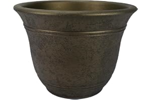 Listo The HC Companies SRA10001P02C004LRABG 10" Sierra Pot, Nordic Bronze