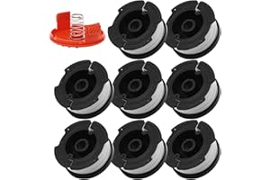 SHANQIAN SHANQ 8 Pack 1.65mm / 0.065 Inch Nylon Strimmer Line for Black and Decker, Round Core Black and Decker Strimmer Wire, Autofeed Trimmer Strimmer Spool – 1.65mm x 9m