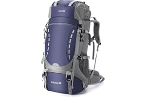 HOMIEE Plecak turystyczny 50–60 l, torba trekkingowa z osłoną przeciwdeszczową, wielofunkcyjny plecak o dużej pojemności, do wspinaczki górskiej, trekkingu, sportu, podróży, na kemping