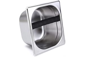 LHKJ Contenitore per caffè in acciaio inox, antiruggine, facile da pulire, per macchina da caffè semiautomatica professionale