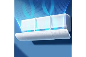 seeYOLO Deflettore per Aria Condizionata Universale, 180° Regolazione Verticale, Installazione in 3 Secondi, Design Elegante - Protezione per Bambini, Anziani e Famiglie Sensibili al