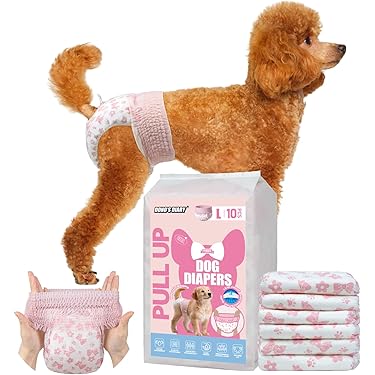 CuteBone D21XS-DE Herbruikbare hondenluiers, sterk absorberende premium luiers voor honden, milieuvriendelijke maandverband, broekje voor vrouwelijke huisdieren, 3 stuks CuteBone D21XS-DE Herbruikbare hondenluiers, sterk absorberende premium luiers voor honden, milieuvriendelijke maandverband, broekje voor vrouwelijke huisdieren, 3 stuks