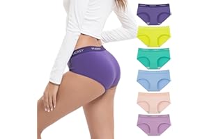 INNERSY Bielizna damska, wygodne majtki bawełniane, wielopak, oddychające majtki, 6 sztuk
