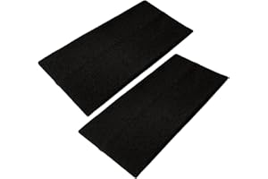 WESTEND CHOICE Extra Wide Headbands 11cm Plain Stretchy Kylie Head Band 2 Pack Unisex Bandeau Headbands for Women & Men Soft Hairbands Yoga Bandana Headband (Black)