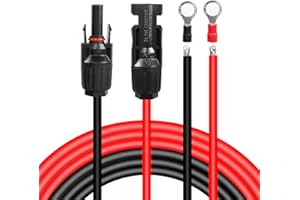 GELRHONR 14AWG Solar Panel Extension Cable with Female and Male Connector, for Home, Shop and RV Solar Panels-(Male/Female) (3M/9.8Ft)