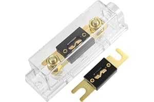 X AUTOHAUX Car Audio 0 4 8 Gauge Inline ANL Fuse Holder Set with 2pcs 250A Fuse