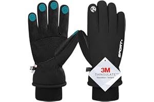 Hapsong Winterhandschuhe, wasserdichte Warme Touchscreen Handschuhe für Herren und Damen, Skihandschuhe Fahrradhandschuhe für Reiten Laufen Motorrad Wandern Radfahren