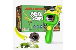 TEKXDD Endoscope for Kids, Snake Camera Toy with Lights, STEM Educational Science Toy for Outdoor Garden Camping Nature Exploration