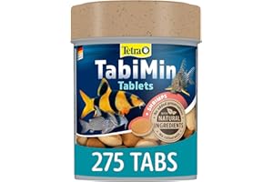 Tetra Tabimin Fish Food, Complete Fish Food with Shrimps for All Bottom-Feeding Fish, 275 Tablets