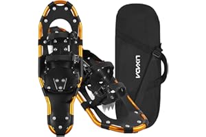 Lixada Racchette da Neve Donna Uomo Scarpe da Neve in Alluminio con attacchi Regolabili con Borsa Shopping