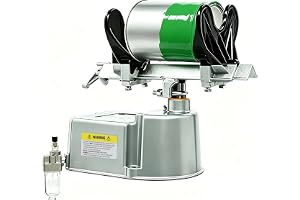 Pneumatisk färgskakare för färgburkar 1–5 l tryckluft paint shaker med luftfilter vattenavskiljare och justerbart klämområde