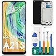 For Samsung Galaxy A21s Screen Replacement For Samsung A21s LCD Screen A217 LCD Display SM-A217F Touch Digitizer Assembly SM-A217M,SM-A217N Repair Kits(Black With Frame)