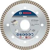 Bosch Professional Accessories Best Serisi Seramik i&ccedil;in, Extra Temiz Kesim Turbo Segman Elmas Kesme Diski 115 mm