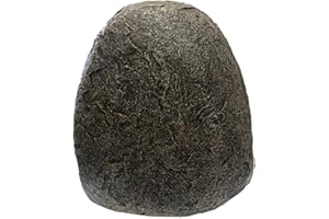 Köhko Dekoracyjny kamień osłaniający do transformatora / gniazdka, schowek na gniazdko elektryczne do elektroniki ogrodowej, duży wys. 38 x szer. 26 x gł. 36 cm