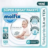 Molfix Premium S&uuml;per Fırsat Paketi 3 Beden 120 Adet