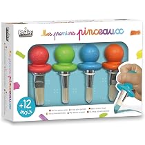 Crea Lign' – Coffret 8 Feutres Premiers Coloriages, Ergonomique, Lavable, Dès 12 Mois