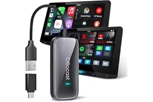 ‎OTTOCAST OTTOCAST 2026 Nowy Bezprzewodowy Adapter CarPlay & Android Auto, Play2video Ultra Plug & Play Chip 5G, WiFi6 z YouTube/Netflix/Prime Video Car play AI Box do samochodów z przewodowym CP po 2016