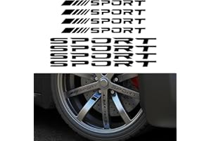 STOOKI 8 Stück Felgenaufkleber Motorrad Aufkleber Motorrad Fahrrad Auto Tuning Aufkleber Racing Aufkleber Geeignet fur Türgriffe, Autoreifen, Spiegel, KofferräUme usw (Schwarz)