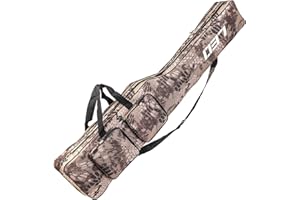 Achort Sac de pêche Caisse de pêche Portable Sac Canne à pêche Outils de pêche Résistant à la déchirure Durable Rod Reel Bag Fishing Pole Carry Organizer