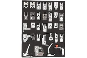 Cleana Arts® Home Parti di cucito 32 pezzi piedino premistoffa accessori per macchina da cucire domestica Brother Singer Toyota