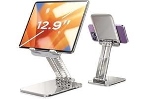 ‎LISEN LISEN Stojak na iPad uchwyt regulowany uchwyt na tablet na biurko, przenośny monitor stojak stojak uchwyt na tablet