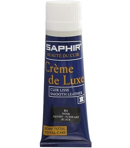 Saphir Amiral Gloss Noir 50 Ml - Cirage Haut De Gamme Pour Cuir, Brillance Exceptionnelle