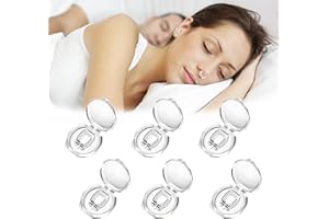 PUTAII Schnarchstopper Anti Schnarch, 6 PCS Anti Schnarch Magnet NasenClip, Schnarchen Stopper Nasenklammer Nasendilatator Verhindern Effektiv Schnarchen, Schlafapnoe & Schweres Atmen