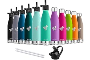 ‎AORIN AORIN Vakuum-Isolierte Trinkflasche - 350ml/500ml/750ml - Wasserflasche BPA-Frei,24 H Kühlen & 12 H Warmhalten, Ideale Thermosflasche für Kinder, Schule, Sport, Outdoor, Fahrrad, Fitness