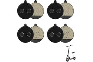 DEWFIGS ㅤ 4 Pares Pastillas de Freno Patinete Electrico, Pastillas de Freno para KUGOO M4/M4 Pro Soflow SO4 XiaoMi, Frenos Semimetálicos de Alta Performance, Ideal para Condiciones Extremas, Larga Durabilidad